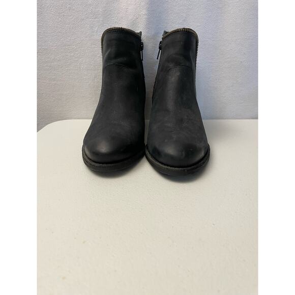 ELITES by walking cradles black ankle boots‎ leather made in Brazil size 6 - Picture 4 of 11